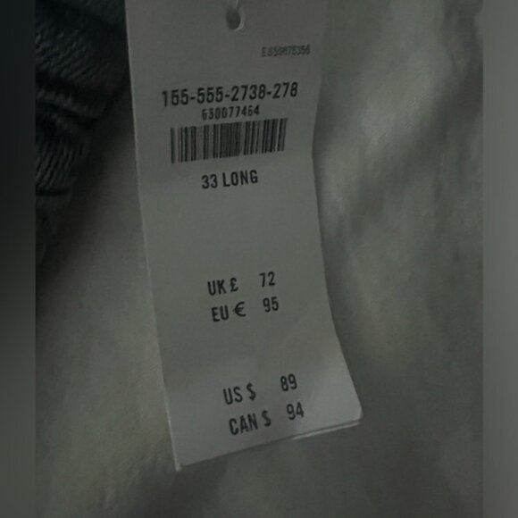 NWT Abercrombie the 90’s straight ultra high rise, curve love line, size 33L - Picture 5 of 8